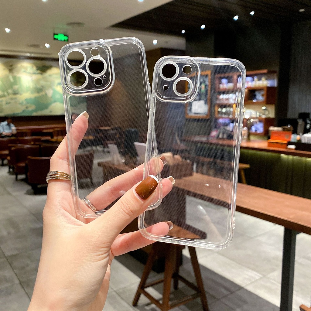 Soft Case Silikon Transparan Cover iPhone 13 12 Pro Max 11 XS XR X 8 7 6S Plus