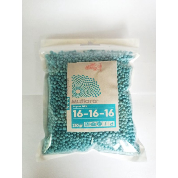 Pupuk NPK Mutiara 16 16 16 Grower Repack 250 gram Meroke Tetap Jaya