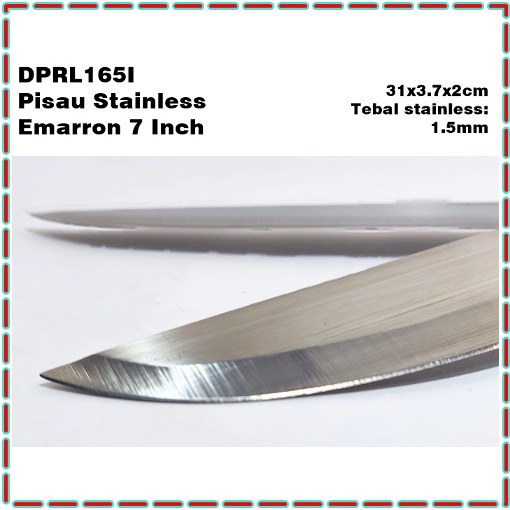 DPRL165I Pisau Dapur/Pisau Serbaguna Stainless Emarron 7 Inch