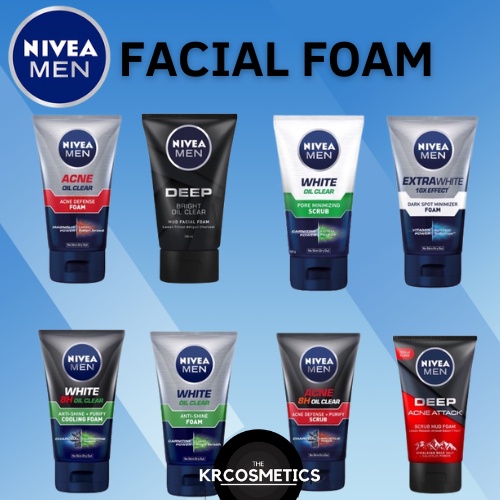 NIVEA MEN Personal Care Men Extra Facial Foam face scrub pria 100ml