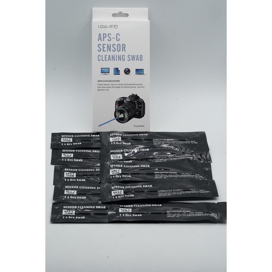 APS C CCD CMOS Kamera Sensor Cleaning Swabs 16mm 10pcs Swab Cleaning Kit for APS-C Sensor Camera | S