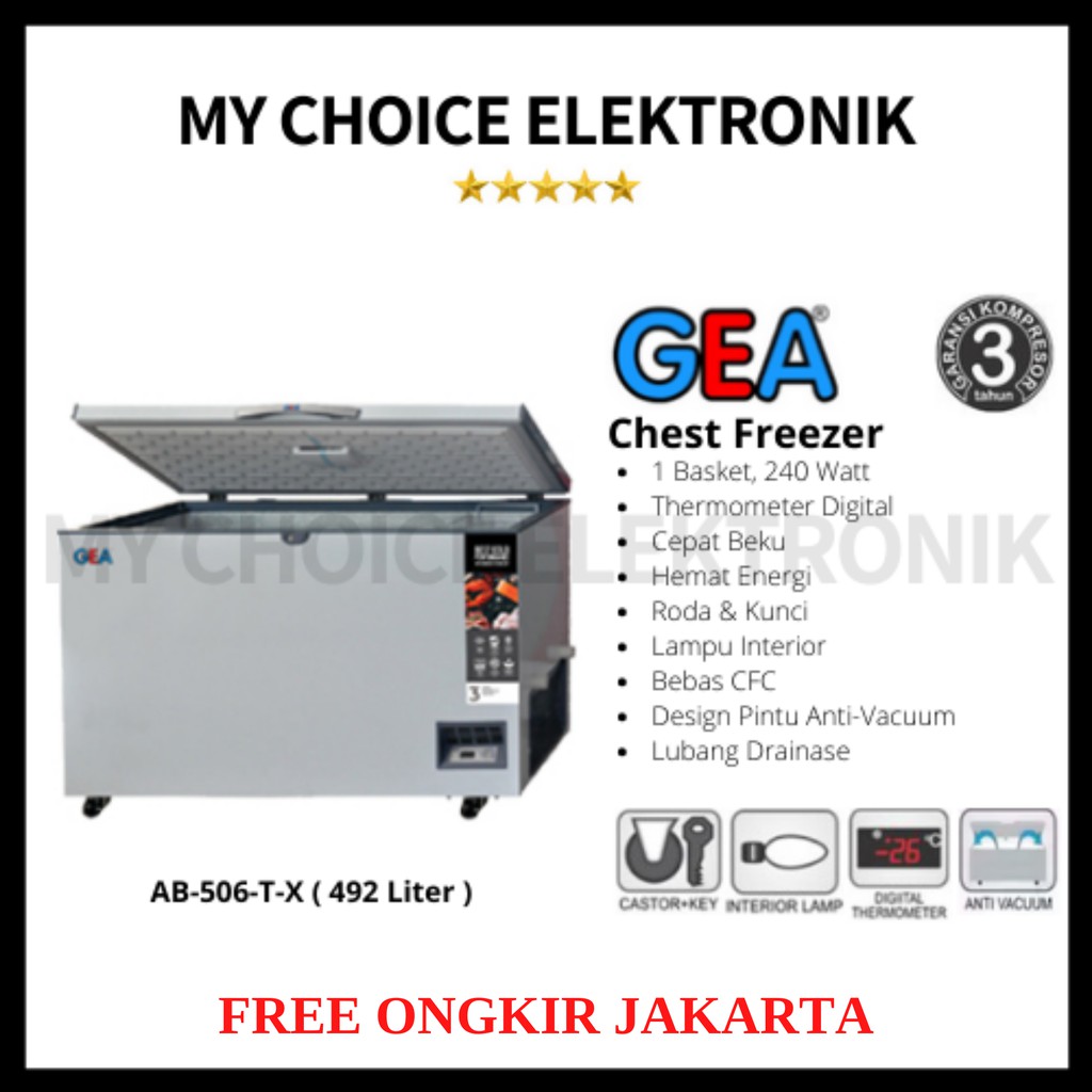 GEA Chest Freezer AB-506 TX / AB-506TX