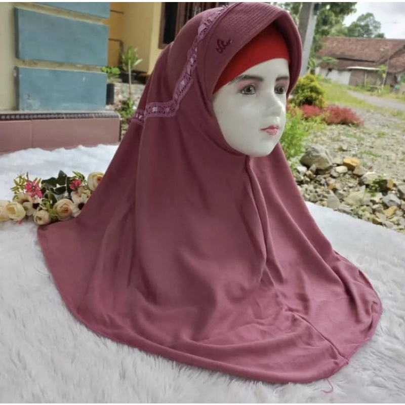 JILBAB SEKOLAH MURAH/JILBAB ANAK SERUT KAOS