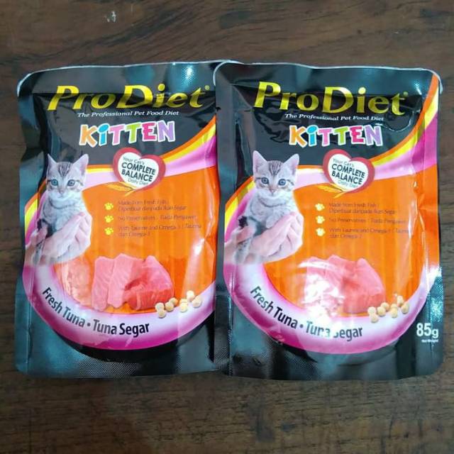 Prodiet Kitten Pouch 85gram Wetfood Makanan Anak Kucing Basah