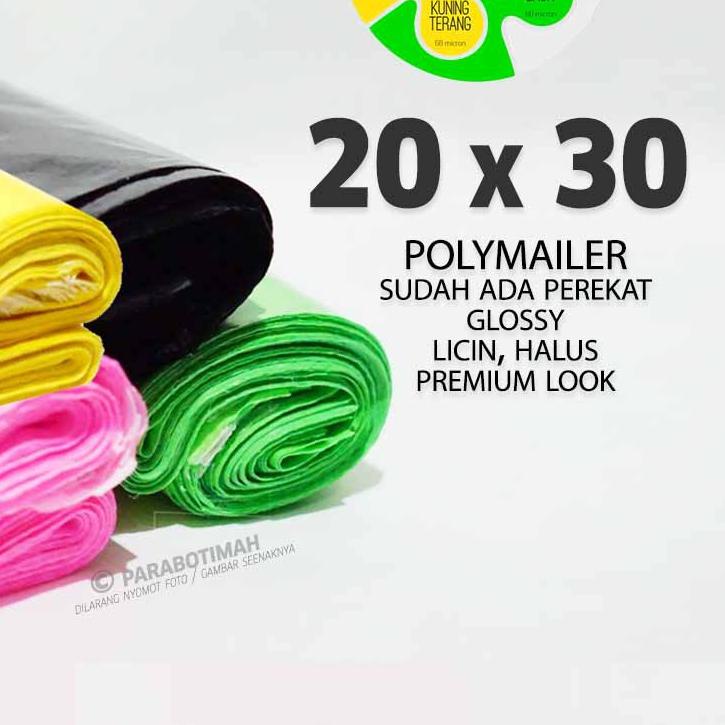 

◄ Polymailer plastik packing 20x30 PINK STABILO 50 lbr glossy premium look murah Bandung ♖