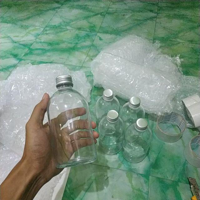 Moss Glass Bottle 350 Ml | Botol Kaca Tutup Stainless