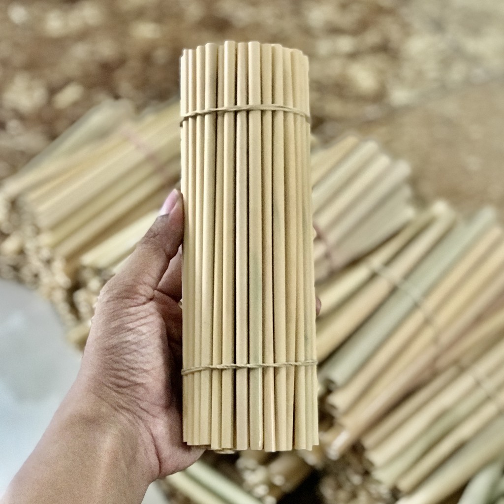 Bamboo Straw 3 Ukuran / Sedotan Bambu