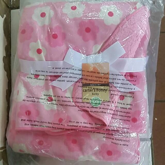 Selimut bayi double fleece import