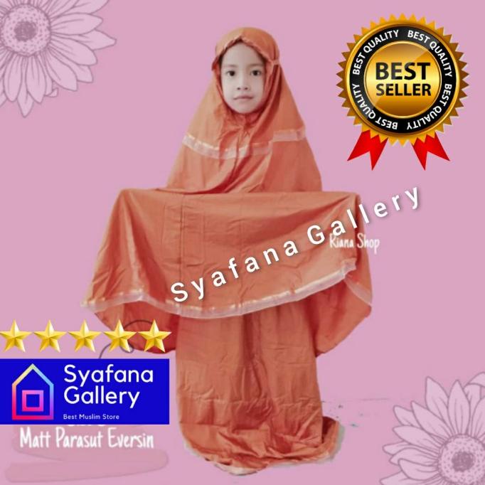 Mukena Parasut Traveling Loufie Anak Parasit Premium Travel Cantik