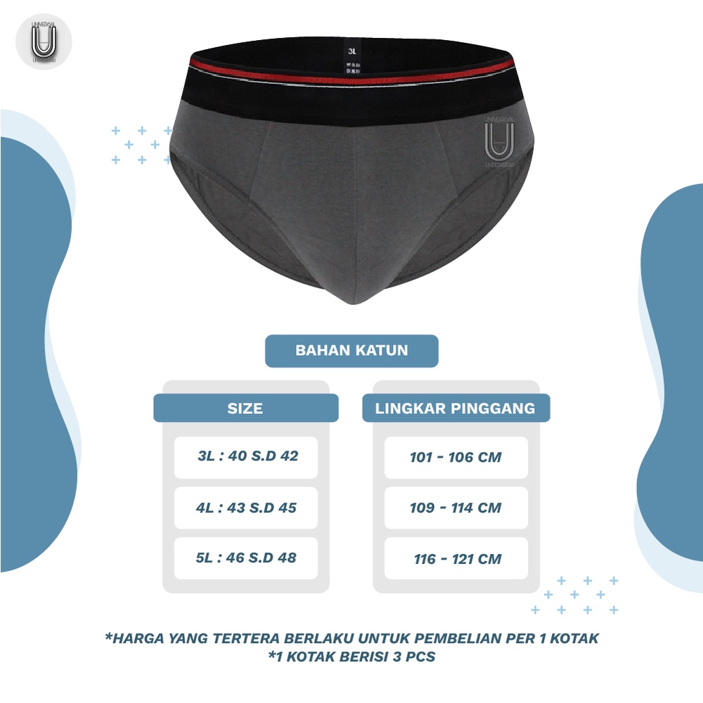 CD Celana Dalam Pria Champiro Sempak Laki Laki Cowok Dewasa Kode C.0363-B By Universal Underwear