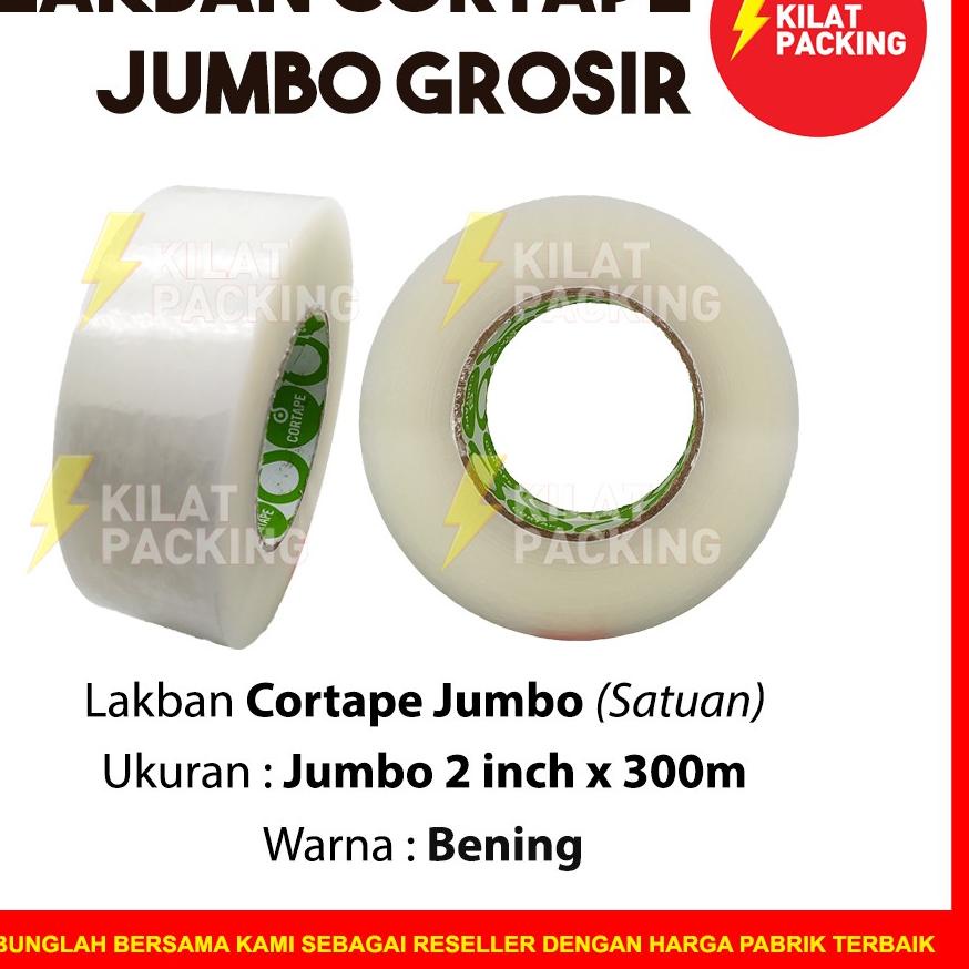 

Baru Lakban JUMBO BENING 45mm x 300 Meter - LAKBAN JUMBO 2 inch Cortape Murah