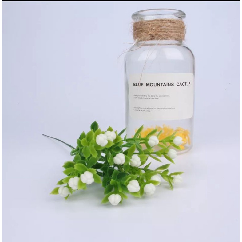 Bunga Milan Air Rumput / Bunga Buatan / Bunga Artificial-Putih