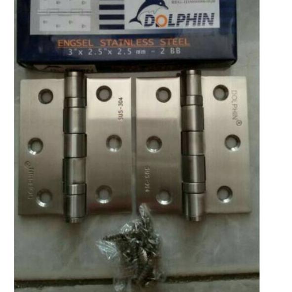 ⅍ Engsel jendela dolphin 3in stainless stell ☆