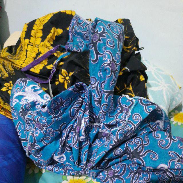 Nabila Batik Jumbo M / 10xl Kemeja Lengan Pendek Motif Ulir Murah Batik Jumbo