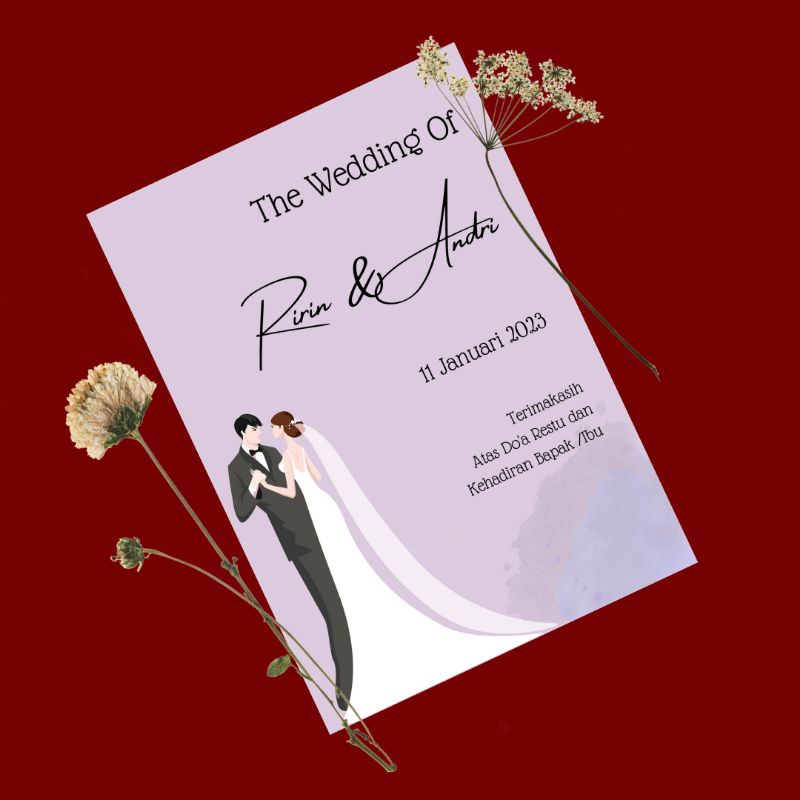 Kartu / Voucher Souvenir | Kartu Pengambilan Makanan || Kartu Ucapan