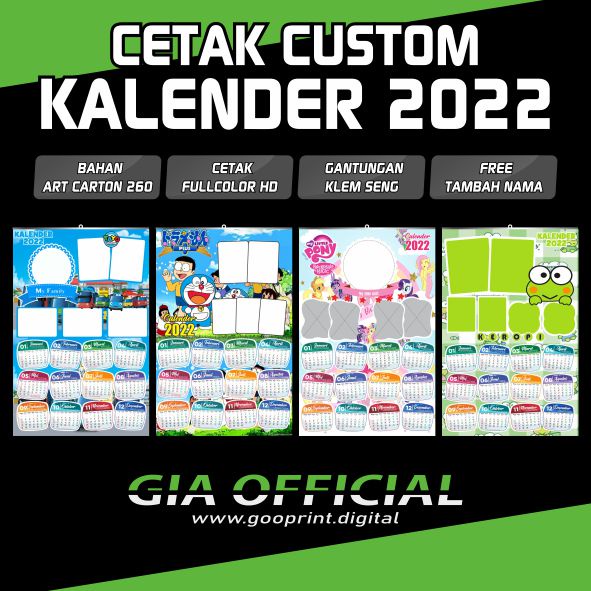 

Kalender Dinding Cutom Karakter Murah