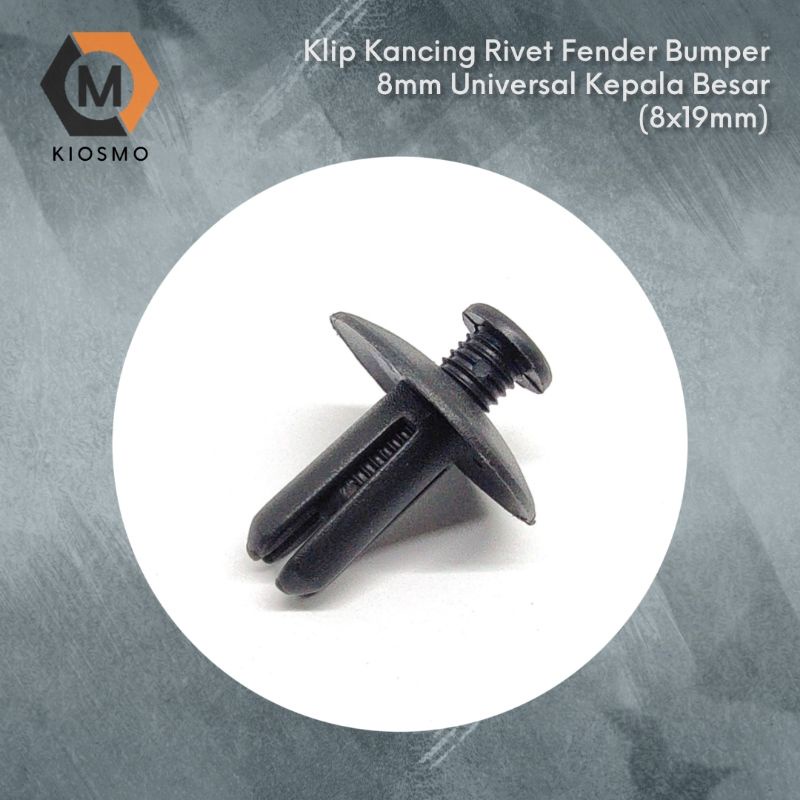 Jual 10pcs Baut Klip Kancing Rivet Fender Bumper Grill Universal 8mm ...