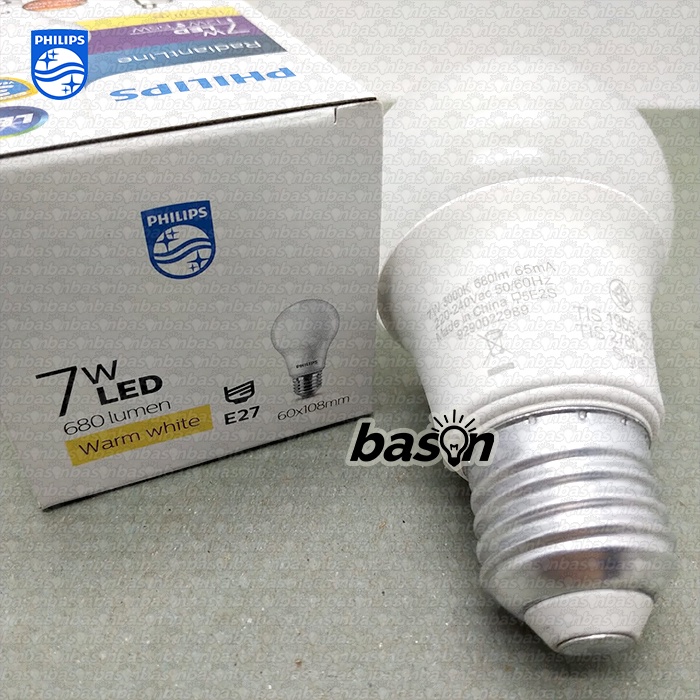 PHILIPS RadiantLine LEDBulb 7W E27 - Bohlam Lampu LED