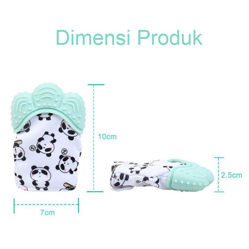 Baby Teething Mittens Gigitan Bayi Silicone Sarung Tangan