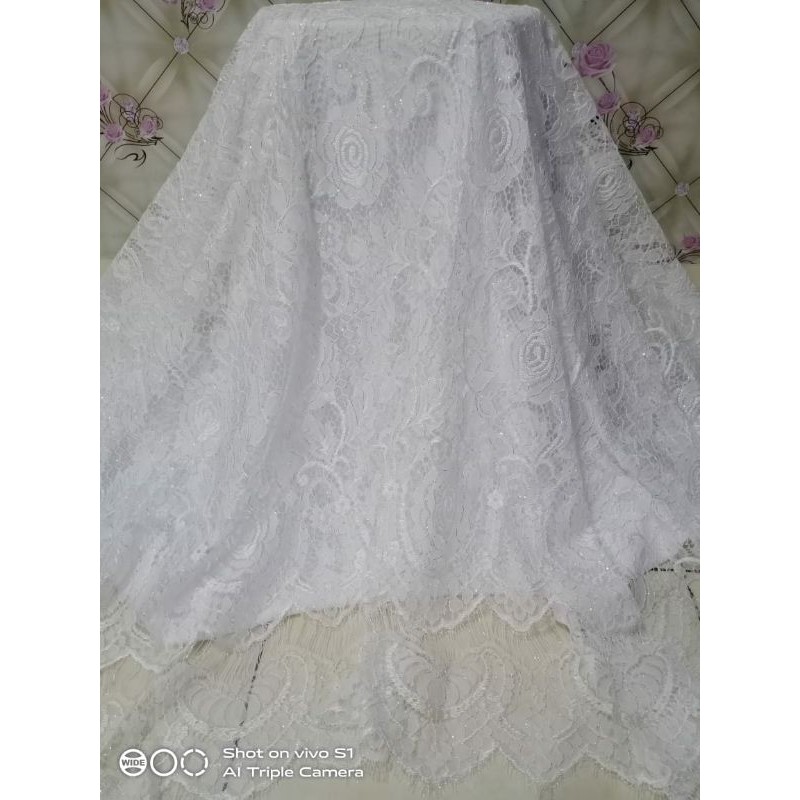 khusus putih, bakal kebaya pengantin Saint Lorraine Rp.400.000