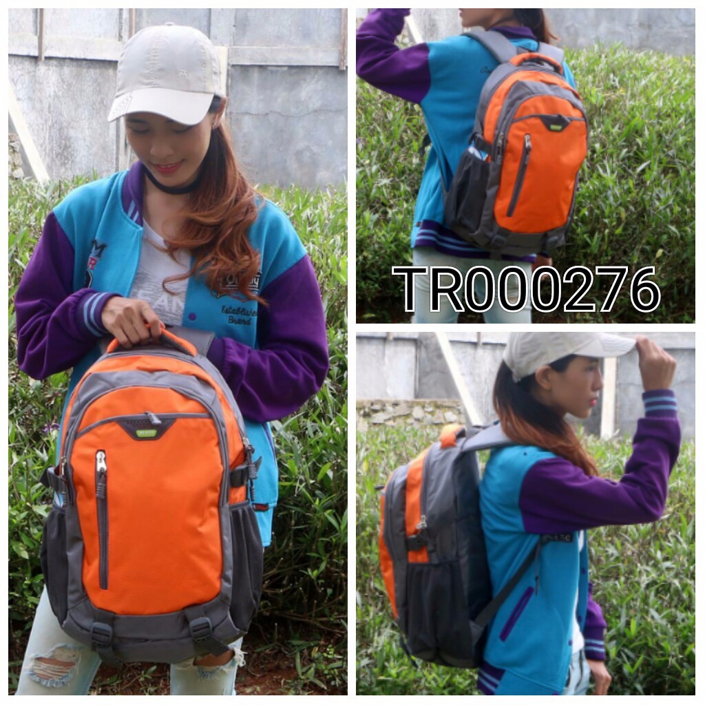 Tas Ransel Cowok Cewek Unisex / Jalan jalan Sekolah / Import TR000276 F-17