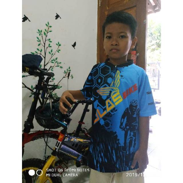 Jersey Sepeda Anak # Nama Custom