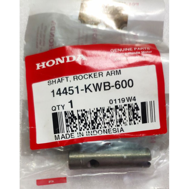 Shaft Rocker Arm Pelatuk Blade Revo110 Absolute Ori Honda 14451KWB600