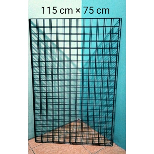 BISA COD - RAM KAWAT HITAM 11575 CM - RAM KAWAT DINDING - RAM BESI LEBIH TEBAL 5/3MM - RAK DISPLAY