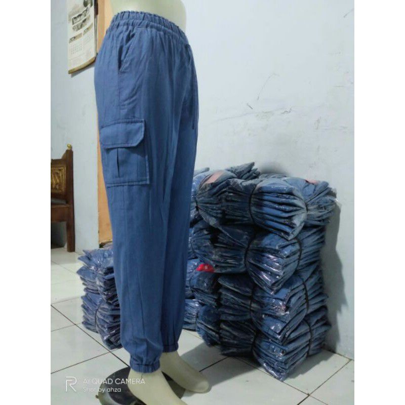 SERBA 35 | Celana Wanita Softjeans greige Promo murah | bawahan cewek kekinian-Joger cargo