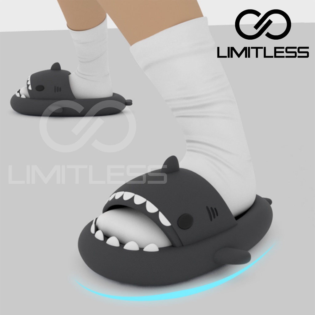 Sandal Anak Baby Shark Extralight Limitless Sendal Anak Hiu Cowok Cewek Sandal Wanita Dewasa Selop Rumah