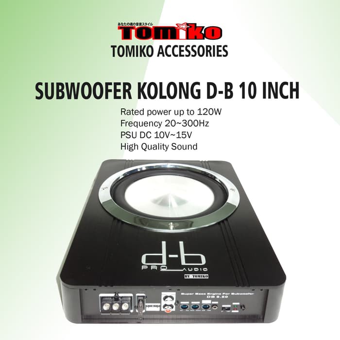TOMIKO -SUBWOOFER D-B By Tomiko SUB KOLONG 10inch