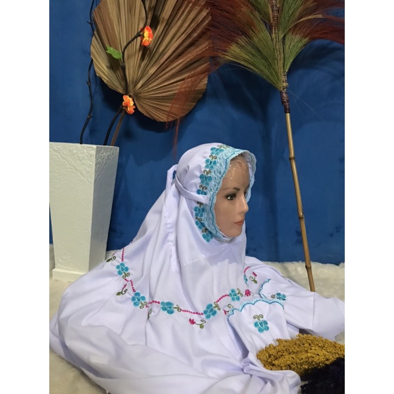 Mukena terusan bordil asli kudus