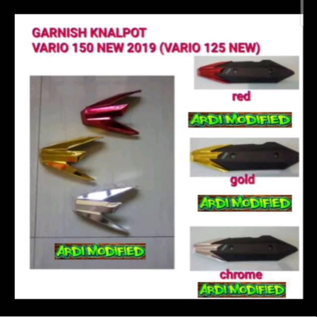 Garnis knalpot belakang vario 150 2019 - vario 125 2019