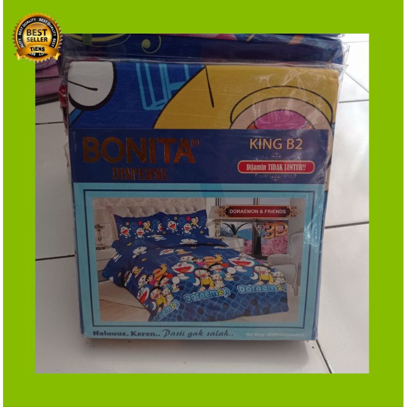 sprei motip Doraemon bonita
