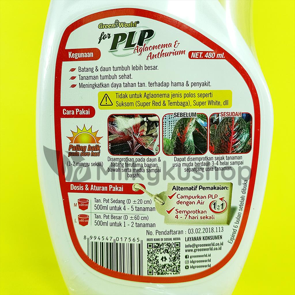 PUPUK CAIR PLP AGLAONEMA ANTHURIUM 480 ML LANGSUNG PAKAI