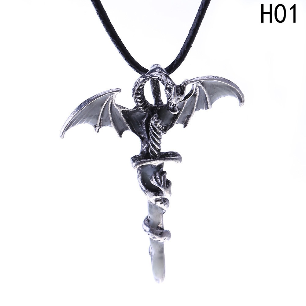 Sweater Chain Game of Throne Dragon Necklaces Glow In The Dark Dragon Pendants