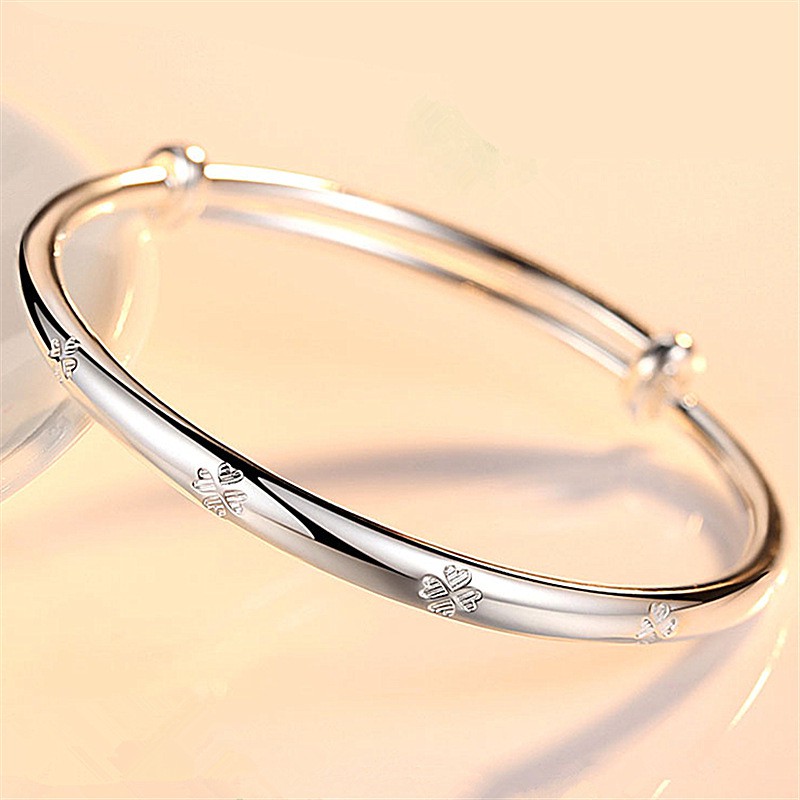Gelang Perak Asli / Bracelet S925 / Sterling Silver /Wanita Korea Unik bracelet / Charm Gelang pria & Wanita / Gelang Couple / Gelang TitaniumA1-C