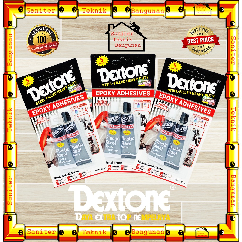 Lem Besi Dextone 5 Menit 48 Gram