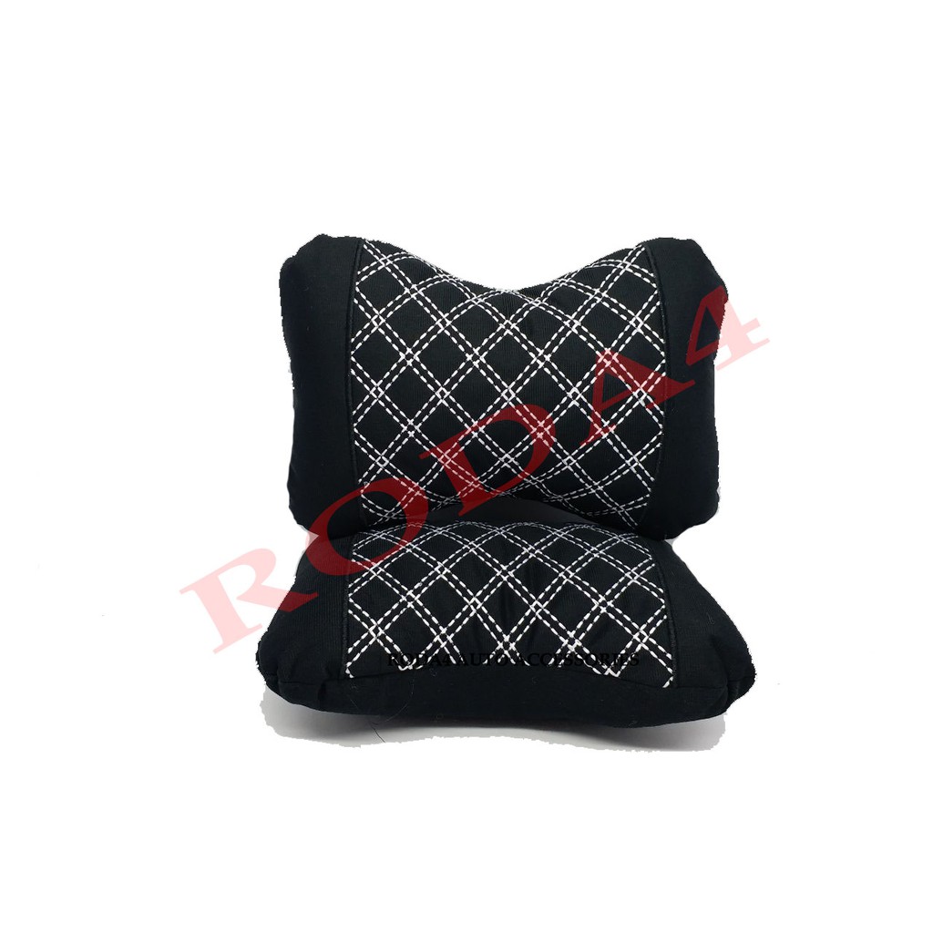 Bantal Dacron Dakron Mobil Exclusive Motif Benang Putih Timbul