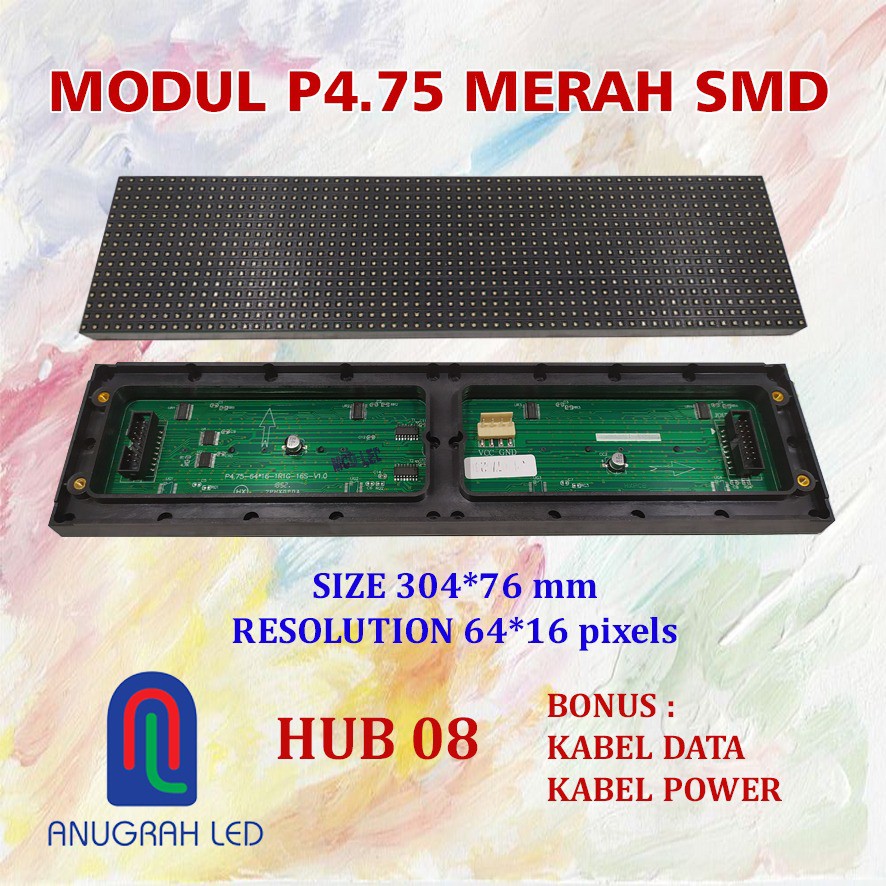 MODUL panel led P4.75 P4,75 F3.0 F3 MERAH SMD MATRIX RG