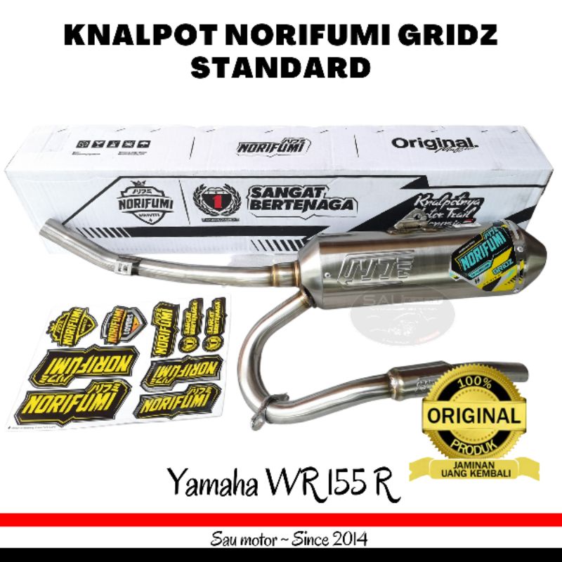 Saumotor Knalpot Norifumi Gridz Standar Knalpot Gridz Yamaha Wr 155 R