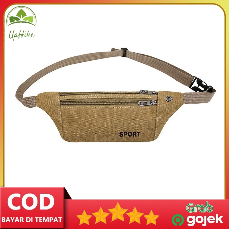 Uphike - Tas Pinggang Kanvas Tas Slempang Pria Kasual Fashion TS202