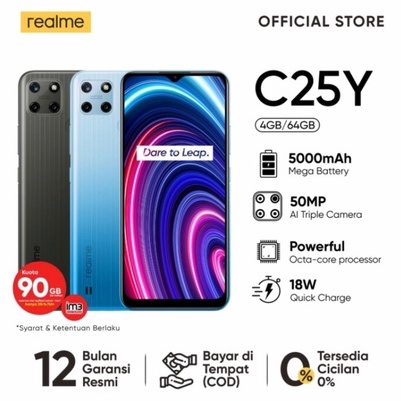 REALME C 25 Y 64GB RAM 4GB REALME resmi