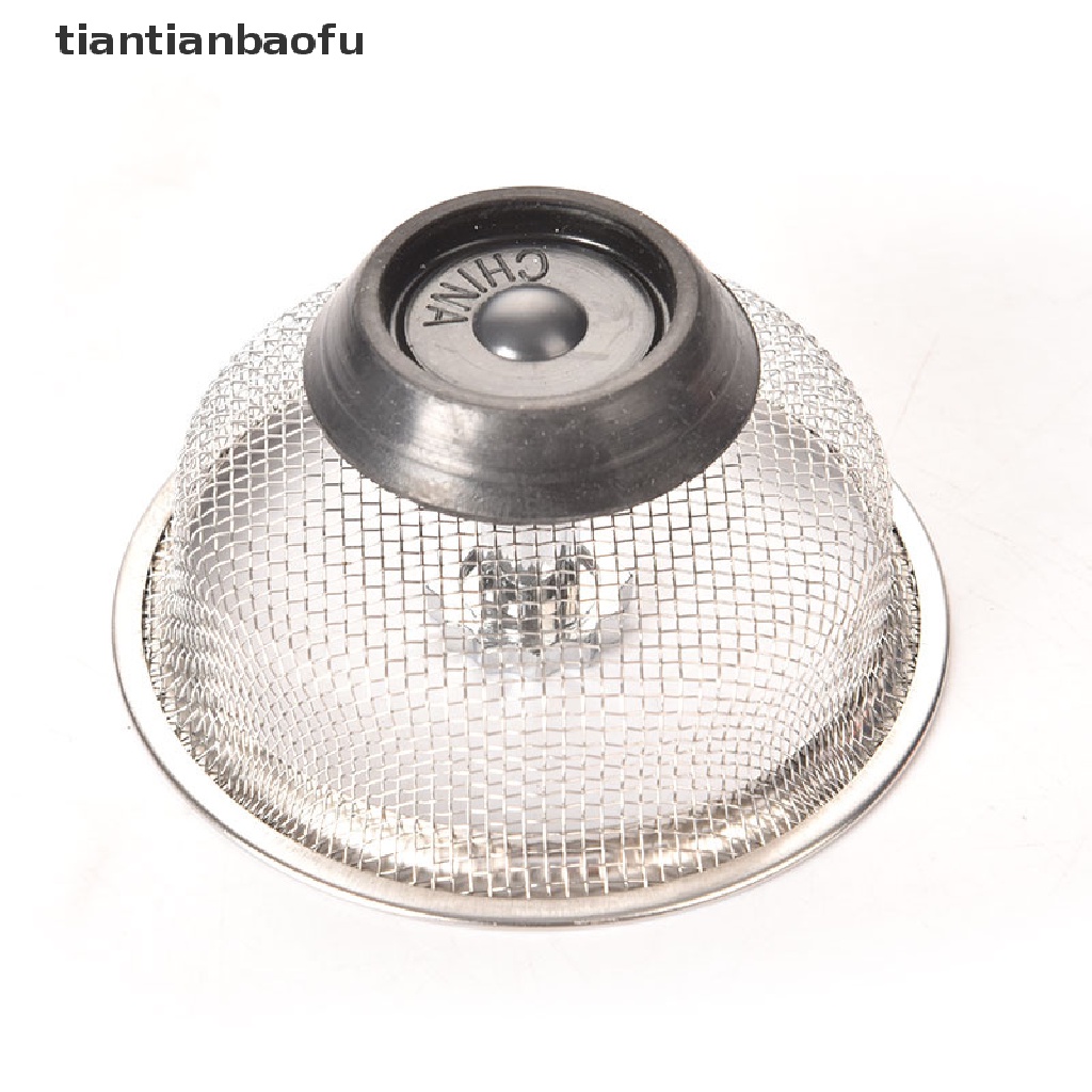 [tiantianbaofu] Stainless Steel Sink Strainer Waste Disposer Outfall Filter Hair Sewer Outfall Boutique