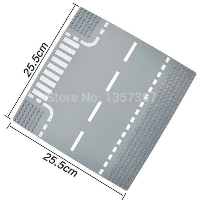 Hemat Bricks Baseplate Jalan Tatakan Jalanan Warna Abu - Baseplate For Road Trendi