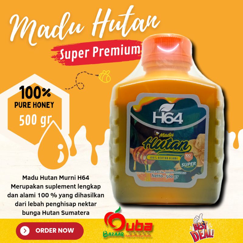 

Madu Hutan Asli Murni Super Premium H64 Madu Asli Alami Madu Murni 500 gr