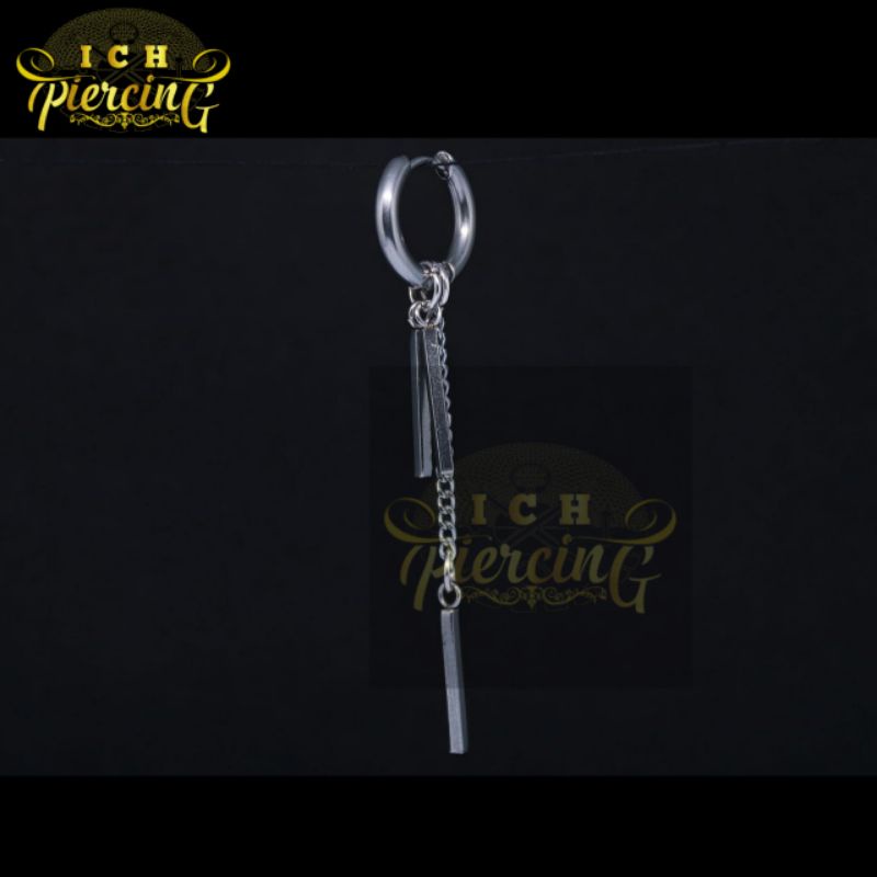 Anting HOOP rumbai Tindik dan Jepit Jungkook / Anting BTS Anting Korea Anting Hits Anting Kpop / Anting Titanium