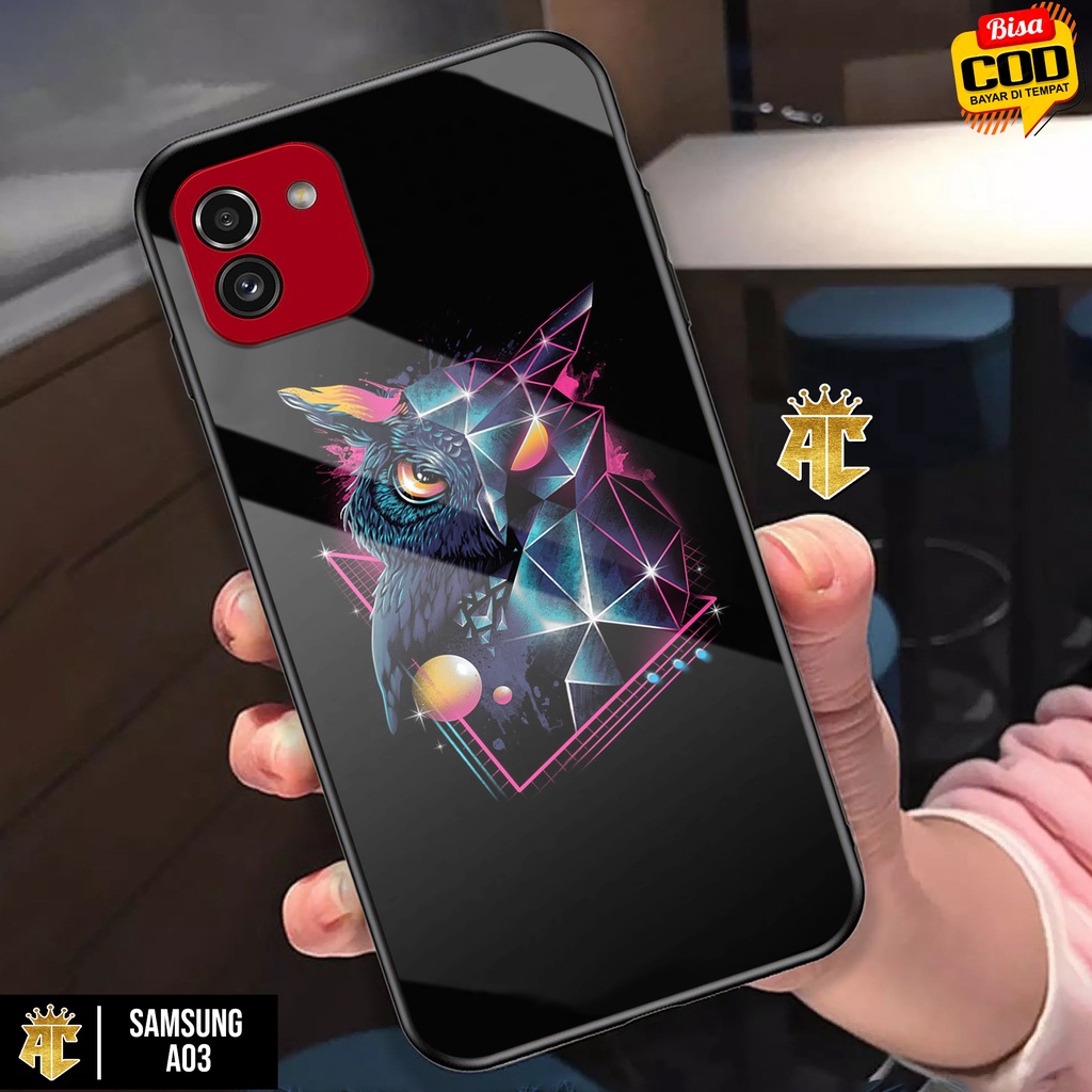 Case SAMSUNG A03 - Casing SAMSUNG A03 Terbaru 2021 AERO CASE [ MOTIF OWL ] Silikon SAMSUNG A03  -  C