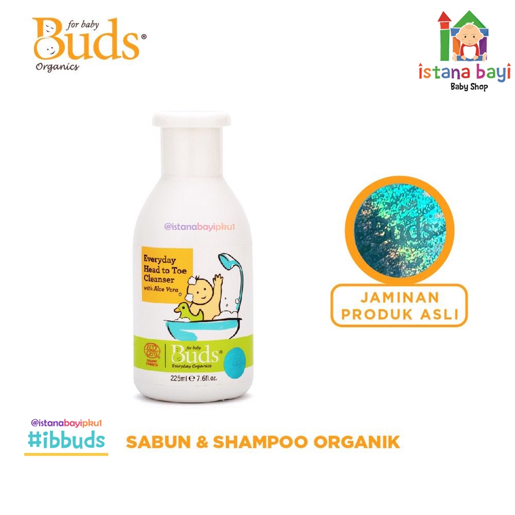 Buds everyDay head to toe Cleanser 225 ml - Sabun bayi organic