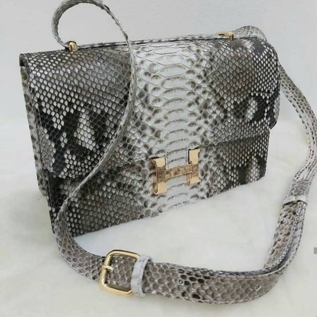 Tas Kulit Ular Kuncian H Original Phyton